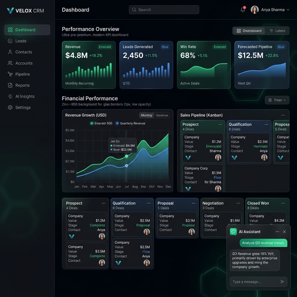 CRM by Fatek Dashboard